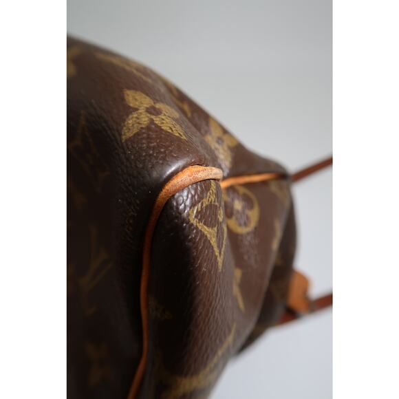 Vintage Louis Vuitton Leather Monogram Speedy Boston Hand Bag Brown - Picture 15 of 16